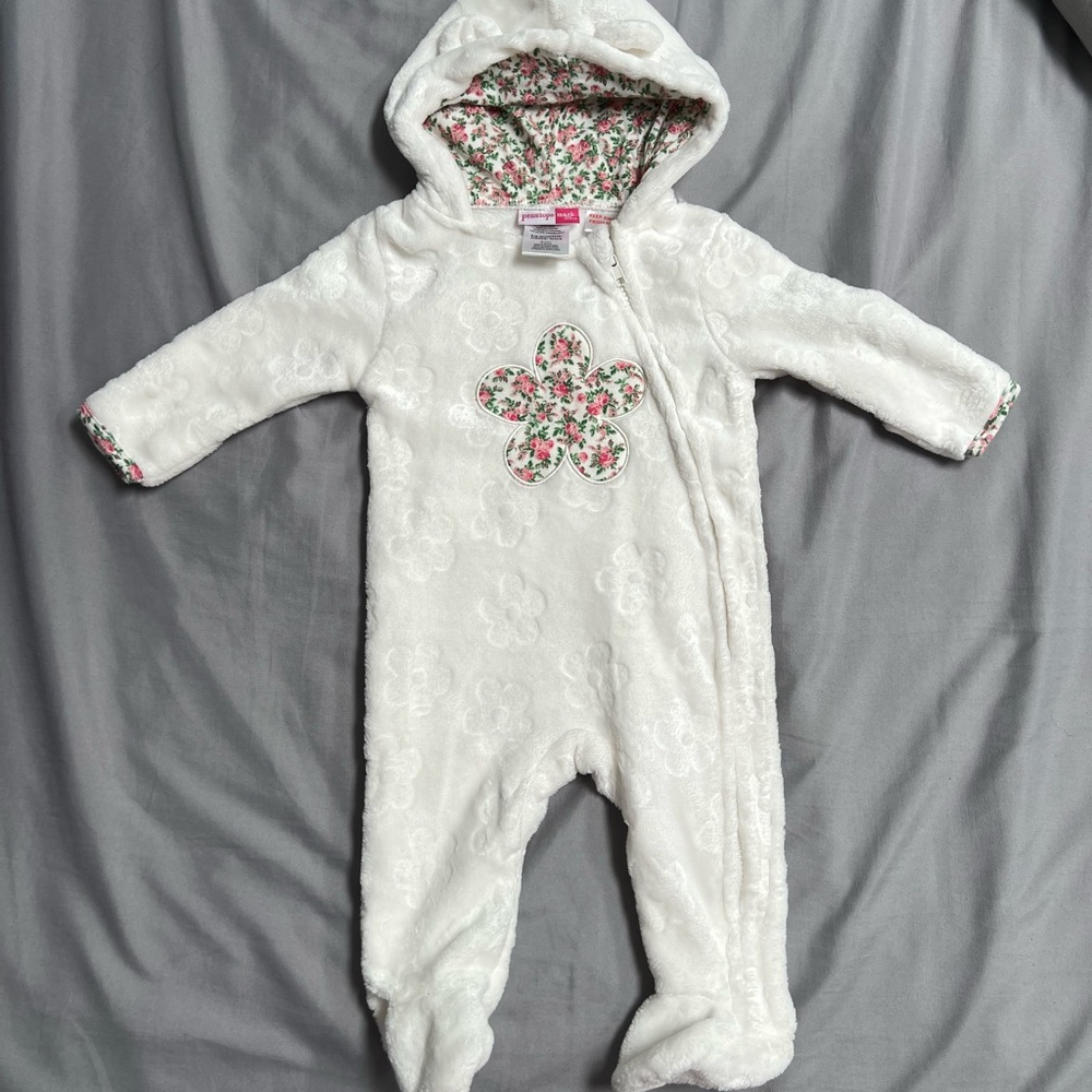 Penelope Mack White Floral Kids One Piece